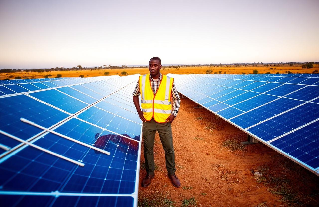 Centrale solaire entreprise